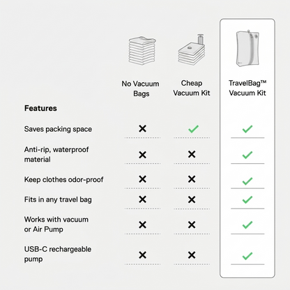 TravelBag™ Vacuum Kit
